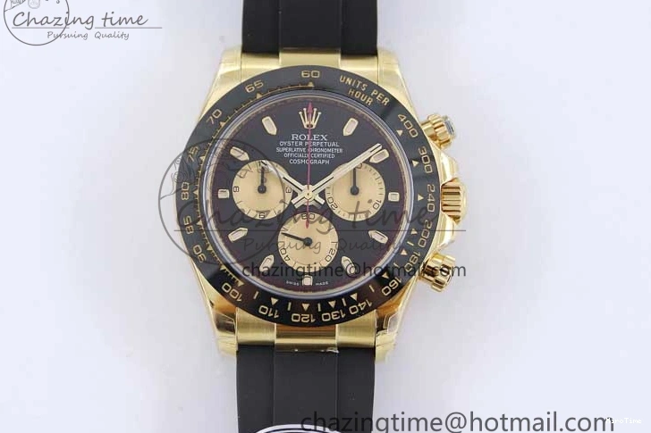 MiroTime 0517 Daytona 116518 TWF 1:1 Best Edition 904L Steel Black Gold Dial on Oysterflex Strap A Comfortable 2422